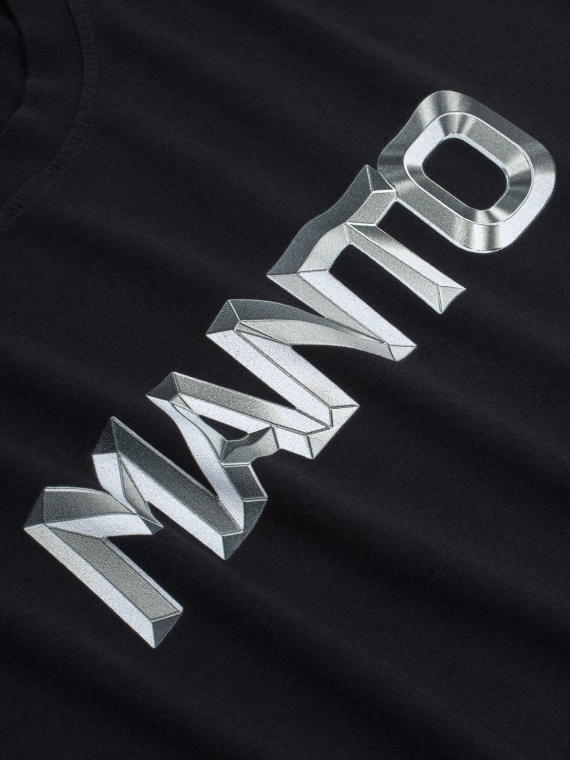 MANTO t-shirt METAL LOGOTYPE czarny