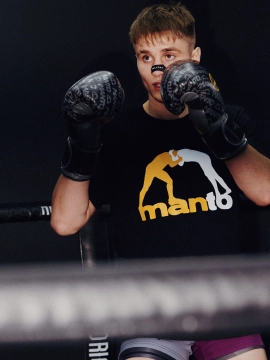 MANTO t-shirt LOGO czarny