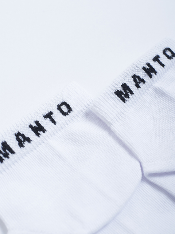 MANTO skarpety krótkie LOGO białe