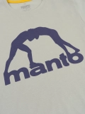 MANTO t-shirt VIBE 25 jasnoszary-ciemnofioletowy