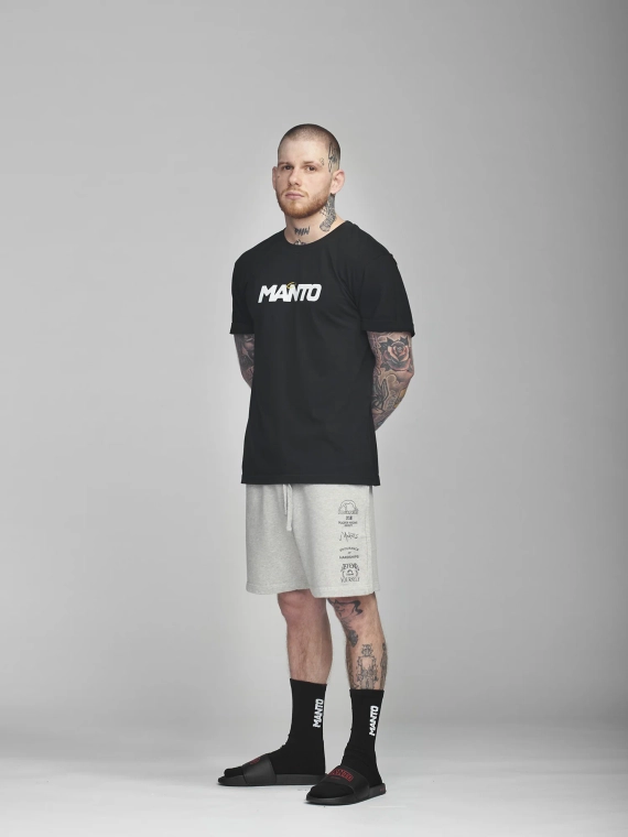 MANTO  t-shirt ANGELS czarny