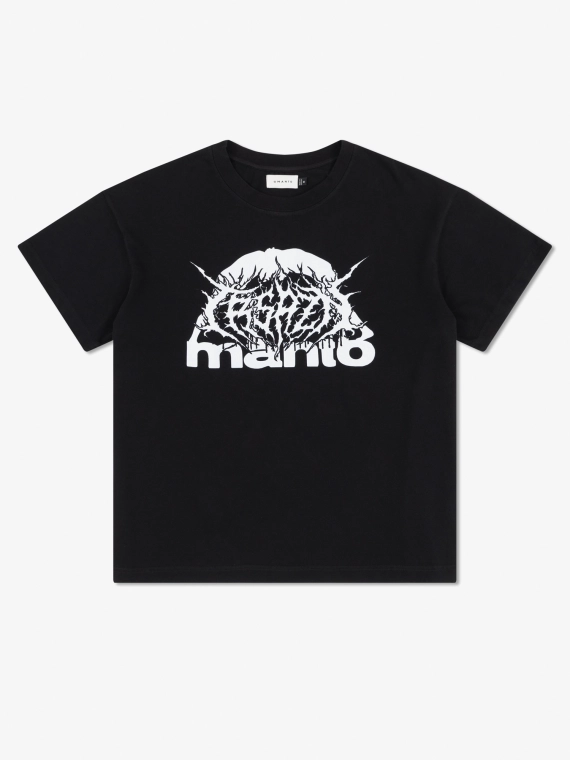 MANTO t-shirt TREASURE ZONE OVERSIZE czarny