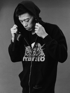 MANTO bluza z kapturem TREASURE ZONE czarna