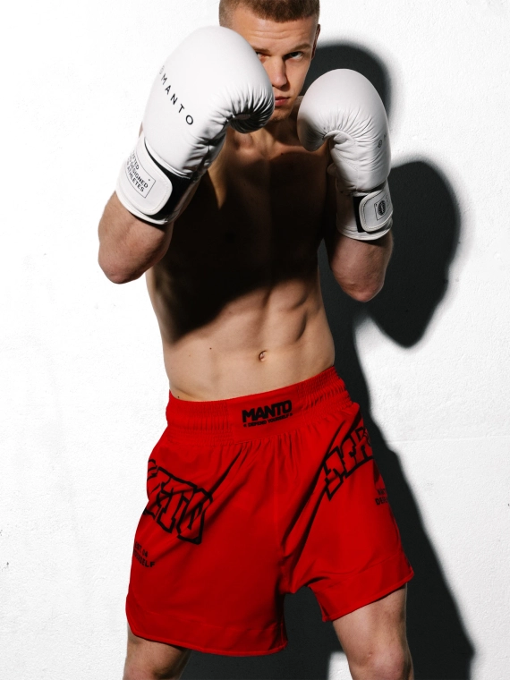 MANTO spodenki bokserskie VARSITY czerwone