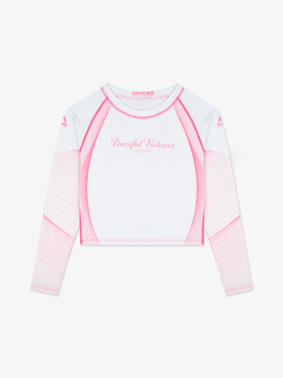 MANTO rashguard PEACEFUL VIOLENCE biały 