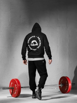 MANTO bluza z kapturem LABEL 25 REGULAR czarna