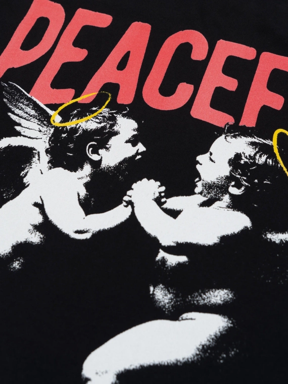MANTO  t-shirt ANGELS czarny