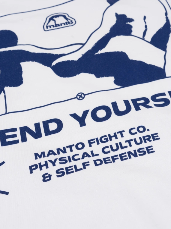 MANTO t-shirt KICKER biały