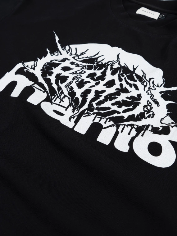 MANTO t-shirt TREASURE ZONE OVERSIZE czarny