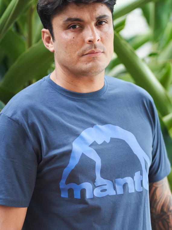 MANTO t-shirt VIBE 25 granatowo-niebieska