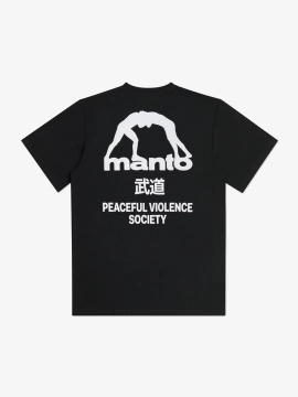 MANTO t-shirt SOCIETY czarny