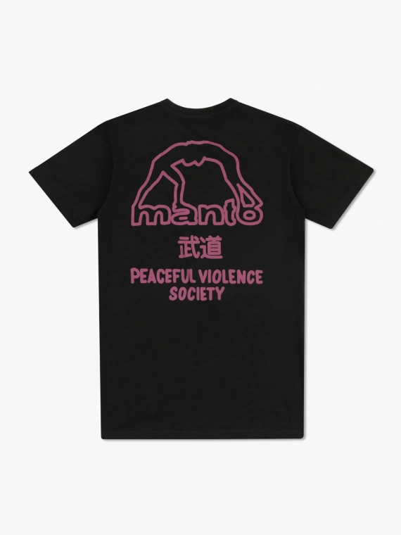 MANTO t-shirt SOCIETY 25 czarny onyks