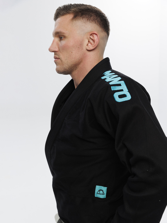 MANTO "X5" BJJ Gi czarno - turkusowe