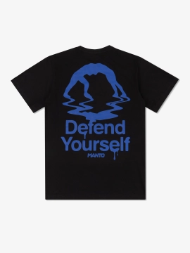 MANTO t-shirt DRIP czarny