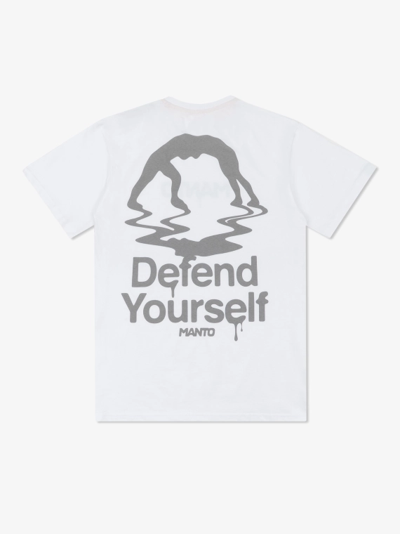 MANTO t-shirt DRIP biały