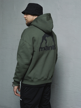 MANTO bluza z kapturem LABEL OVERSIZE khaki
