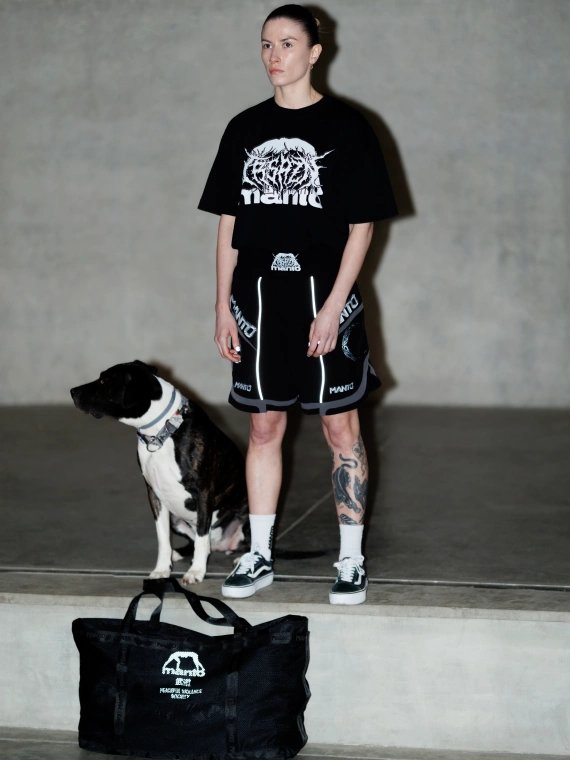 MANTO t-shirt TREASURE ZONE OVERSIZE czarny