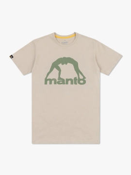 MANTO t-shirt VIBE 25 beżowo-khaki