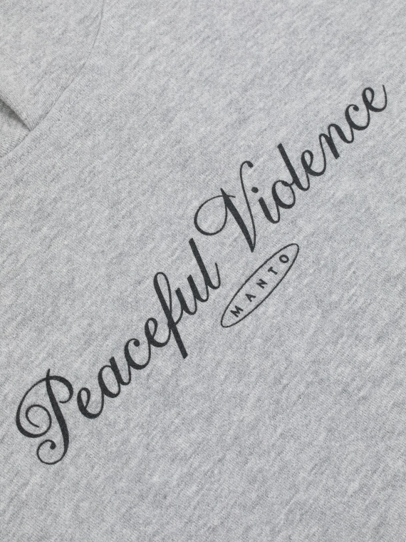 MANTO bluza z kapturem PEACEFUL VIOLENCE melanż