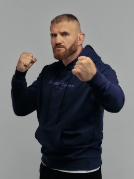 MANTO bluza z kapturem PEACEFUL VIOLENCE granatowa