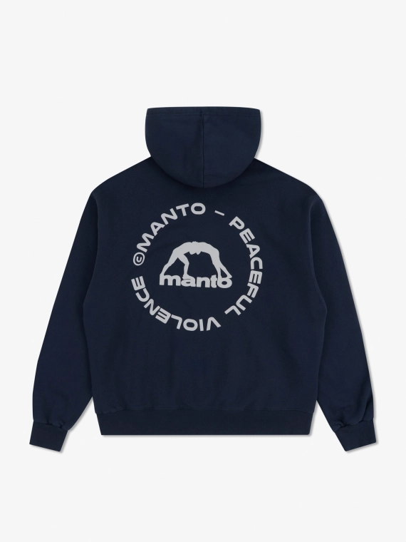 MANTO bluza z kapturem LABEL 25 OVERSIZE granatowa