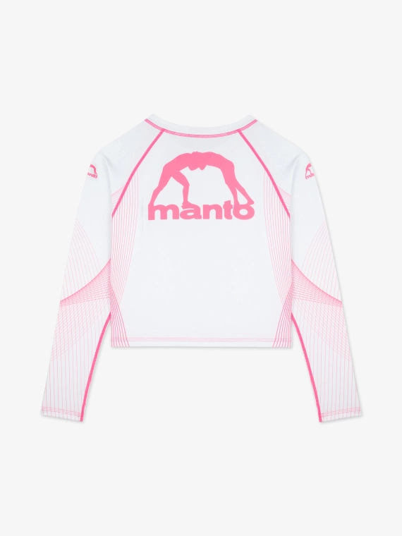 MANTO rashguard PEACEFUL VIOLENCE biały