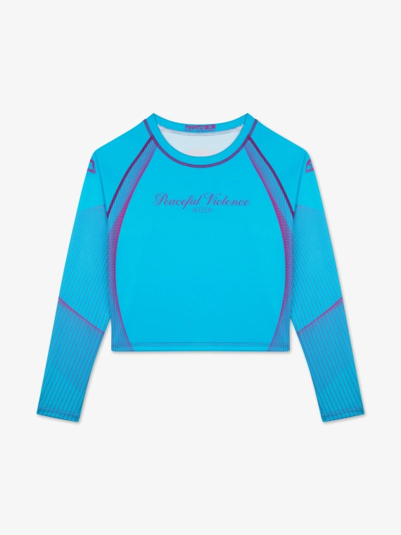 MANTO rashguard PEACEFUL VIOLENCE niebieski