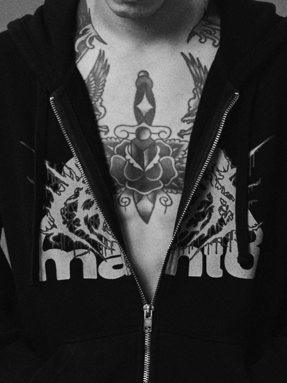 MANTO bluza z kapturem TREASURE ZONE czarna