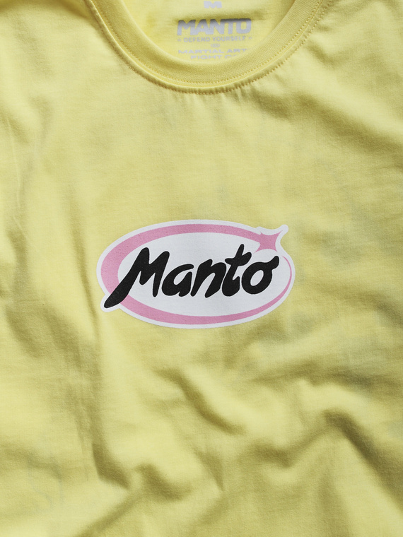 MANTO t-shirt DOGS żółty