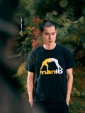 MANTO t-shirt LOGO czarny onyks