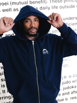 MANTO bluza z kapturem FIGHT COMPANY granatowa