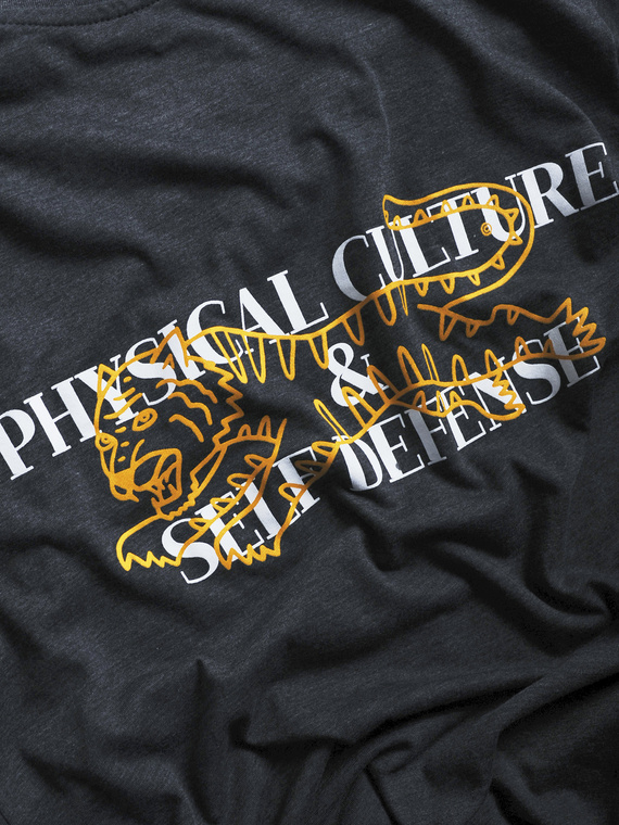 MANTO t-shirt WILDCAT grafitowy