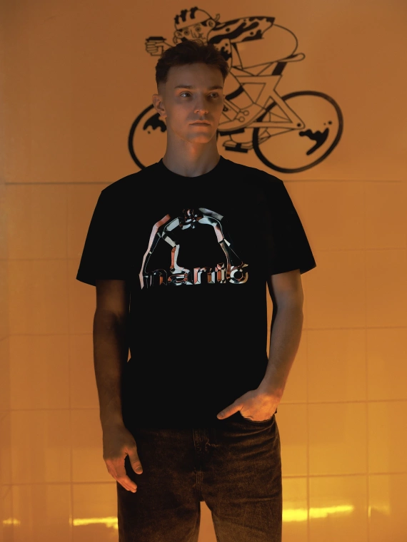 MANTO t-shirt METAL czarny