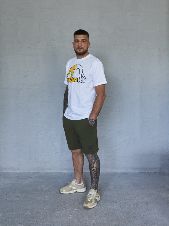 MANTO t-shirt LOGO biały