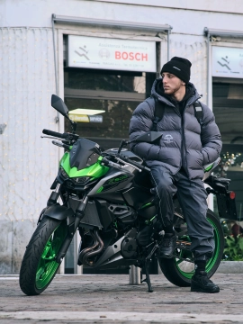 MANTO kurtka SOCIETY granatowy grafit