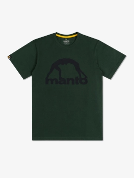MANTO t-shirt VIBE 25 sosnowa zieleń-czarny