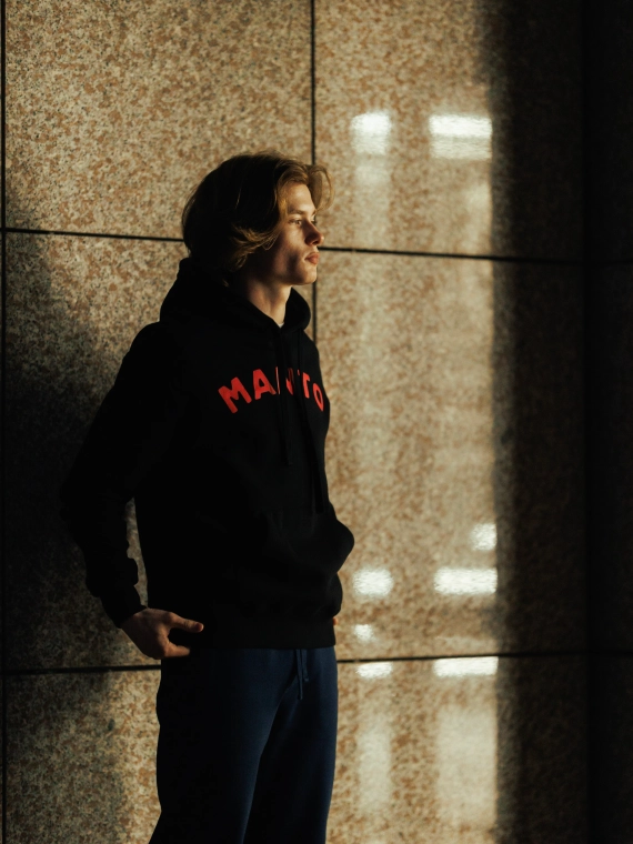 MANTO bluza z kapturem ENDURANCE czarna