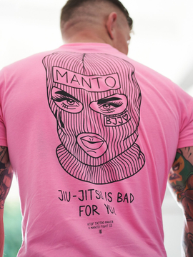 MANTO x KTOF t-shirt BALACLAVA różowy
