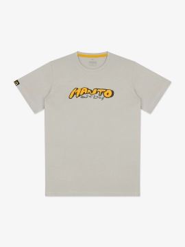 MANTO t-shirt MARKER jasnoszary