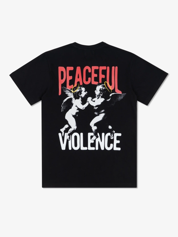 MANTO  t-shirt ANGELS czarny