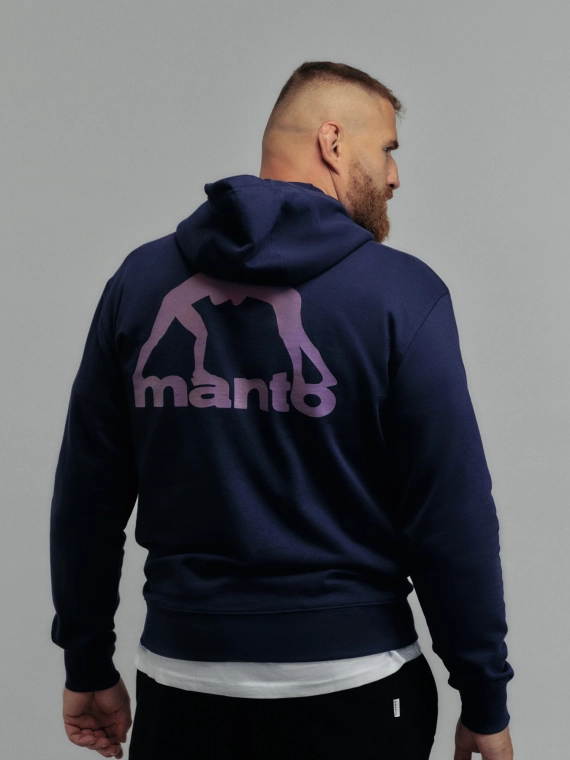 MANTO bluza z kapturem PEACEFUL VIOLENCE granatowa