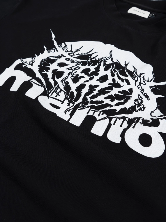 MANTO t-shirt TREASURE ZONE OVERSIZE czarny