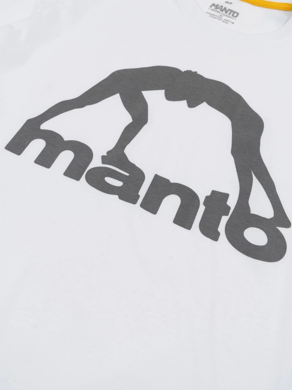 MANTO t-shirt VIBE 25 biało-szary