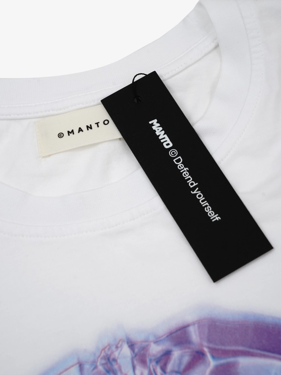 MANTO t-shirt MIRAGE biały