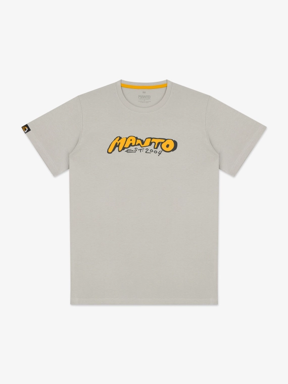MANTO t-shirt MARKER jasnoszary