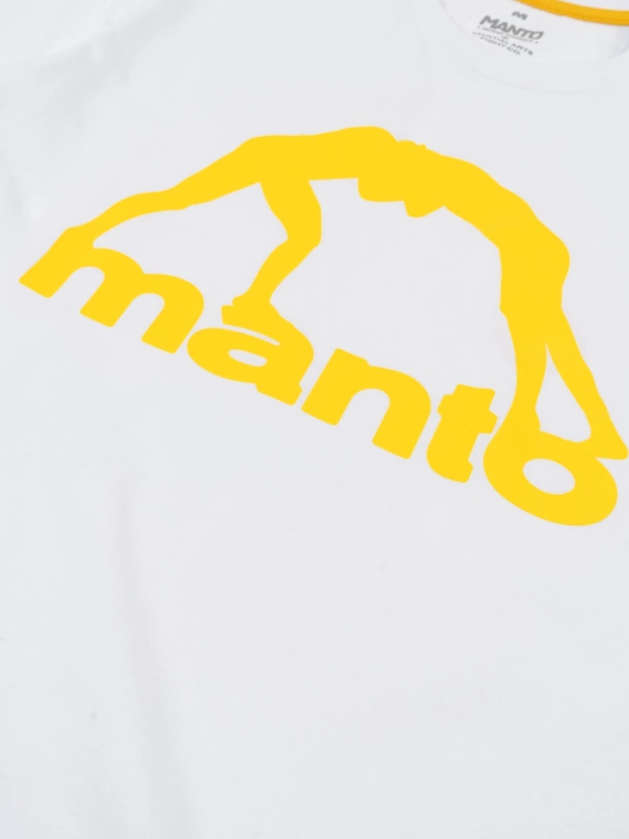 MANTO t-shirt VIBE 25 biało-żółty