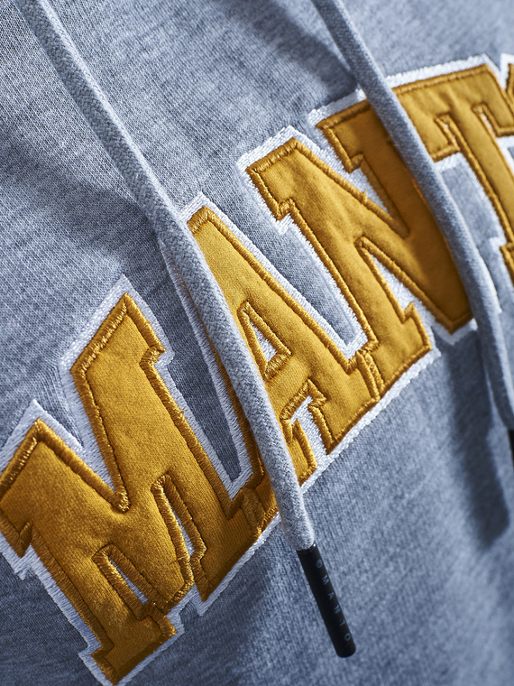MANTO bluza z kapturem VARSITY melanż