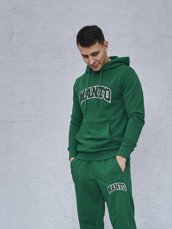 MANTO bluza z kapturem VARSITY zielona