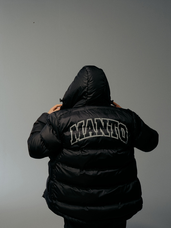 MANTO kurtka zimowa VARSITY czarna