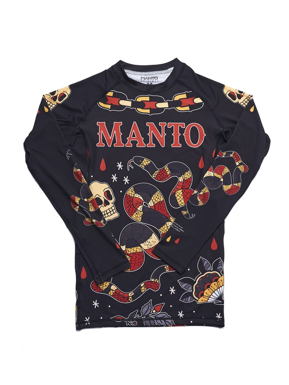 MANTO long sleeve rashguard CORAL czarny